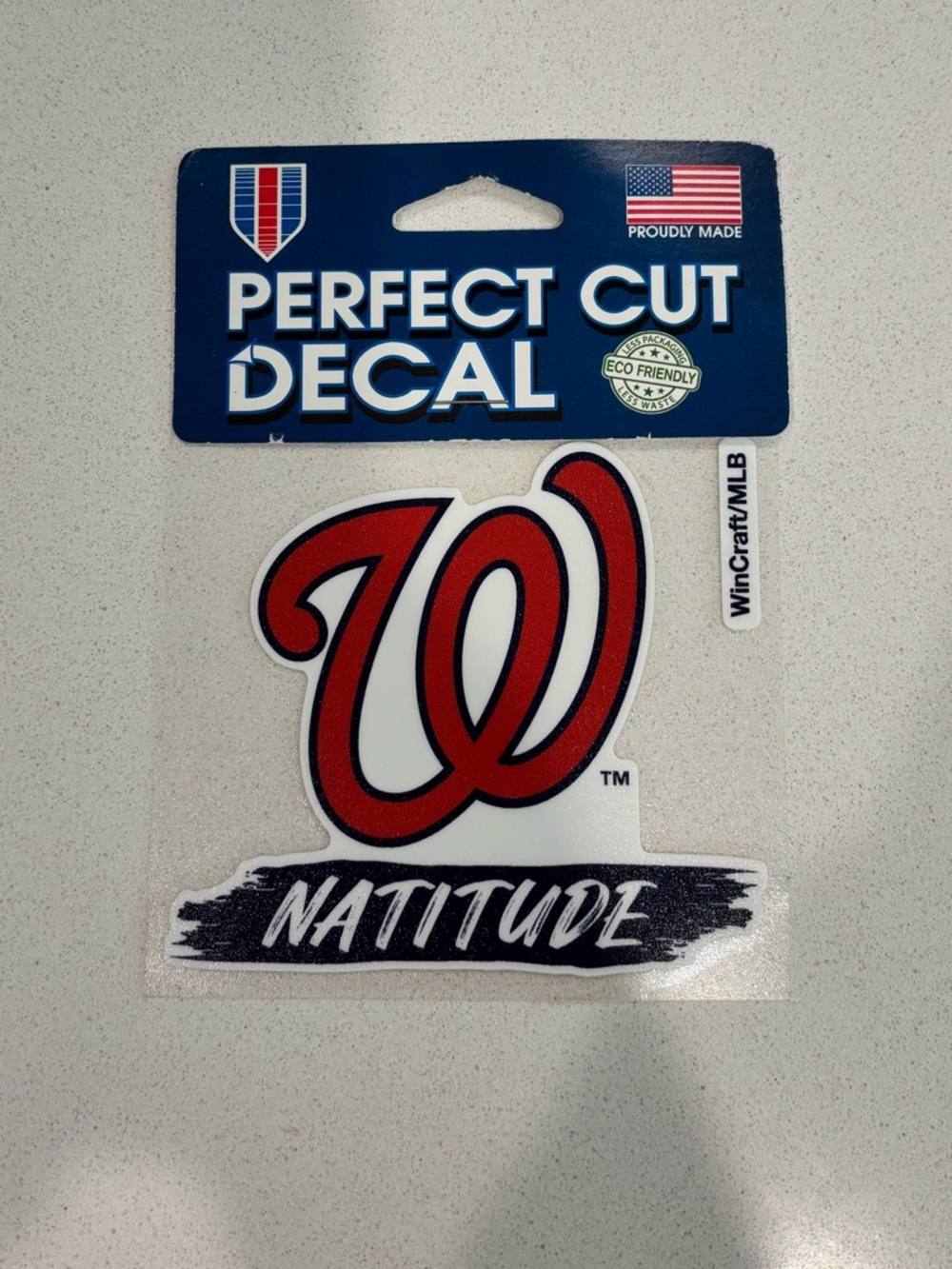Wincraft White and Black Sports Sticker Decal